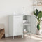 vidaXL - Dressoirs - 2 - st - 36x39x79 - cm - staal - wit