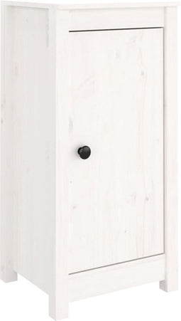 vidaXL - Dressoirs - 2 - st - 39x35x80 - cm - massief - grenenhout - wit