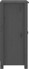 vidaXL - Dressoirs - 2 - st - 39x35x80 - cm - massief - grenenhout - grijs