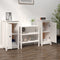 vidaXL - Dressoirs - 2 - st - 39x35x80 - cm - massief - grenenhout - wit