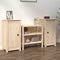 vidaXL - Dressoirs - 2 - st - 39x35x80 - cm - massief - grenenhout