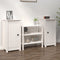 vidaXL - Dressoirs - 2 - st - 39x35x80 - cm - massief - grenenhout - wit