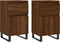 vidaXL - Dressoirs - 2 - st - 40x35x70 - cm - bewerkt - hout - bruin - eikenkleur
