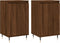 vidaXL - Dressoirs - 2 - st - 40x35x70 - cm - bewerkt - hout - bruin - eikenkleur