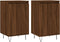 vidaXL - Dressoirs - 2 - st - 40x35x70 - cm - bewerkt - hout - bruin - eikenkleur