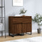 vidaXL - Dressoirs - 2 - st - 40x35x70 - cm - bewerkt - hout - bruin - eikenkleur
