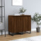vidaXL - Dressoirs - 2 - st - 40x35x70 - cm - bewerkt - hout - bruin - eikenkleur