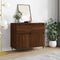 vidaXL - Dressoirs - 2 - st - 40x35x70 - cm - bewerkt - hout - bruin - eikenkleur