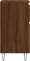 vidaXL - Dressoirs - 2 - st - 40x35x70 - cm - bewerkt - hout - bruin - eikenkleur