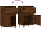 vidaXL - Dressoirs - 2 - st - 40x35x70 - cm - bewerkt - hout - bruin - eikenkleur
