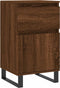 vidaXL - Dressoirs - 2 - st - 40x35x70 - cm - bewerkt - hout - bruin - eikenkleur