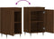 vidaXL - Dressoirs - 2 - st - 40x35x70 - cm - bewerkt - hout - bruin - eikenkleur