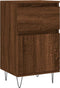 vidaXL - Dressoirs - 2 - st - 40x35x70 - cm - bewerkt - hout - bruin - eikenkleur