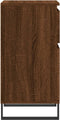 vidaXL - Dressoirs - 2 - st - 40x35x70 - cm - bewerkt - hout - bruin - eikenkleur