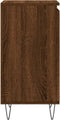vidaXL - Dressoirs - 2 - st - 40x35x70 - cm - bewerkt - hout - bruin - eikenkleur