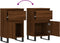 vidaXL - Dressoirs - 2 - st - 40x35x70 - cm - bewerkt - hout - bruin - eikenkleur