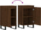 vidaXL - Dressoirs - 2 - st - 40x35x70 - cm - bewerkt - hout - bruin - eikenkleur