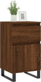 vidaXL - Dressoirs - 2 - st - 40x35x70 - cm - bewerkt - hout - bruin - eikenkleur