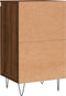 vidaXL - Dressoirs - 2 - st - 40x35x70 - cm - bewerkt - hout - bruin - eikenkleur