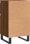 vidaXL - Dressoirs - 2 - st - 40x35x70 - cm - bewerkt - hout - bruin - eikenkleur