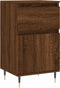 vidaXL - Dressoirs - 2 - st - 40x35x70 - cm - bewerkt - hout - bruin - eikenkleur