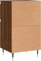 vidaXL - Dressoirs - 2 - st - 40x35x70 - cm - bewerkt - hout - bruin - eikenkleur