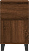vidaXL - Dressoirs - 2 - st - 40x35x70 - cm - bewerkt - hout - bruin - eikenkleur