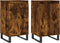 vidaXL - Dressoirs - 2 - st - 40x35x70 - cm - bewerkt - hout - gerookt - eikenkleurig