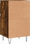 vidaXL - Dressoirs - 2 - st - 40x35x70 - cm - bewerkt - hout - gerookt - eikenkleurig