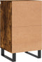 vidaXL - Dressoirs - 2 - st - 40x35x70 - cm - bewerkt - hout - gerookt - eikenkleurig