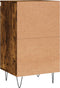 vidaXL - Dressoirs - 2 - st - 40x35x70 - cm - bewerkt - hout - gerookt - eikenkleurig