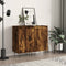 vidaXL - Dressoirs - 2 - st - 40x35x70 - cm - bewerkt - hout - gerookt - eikenkleurig