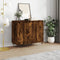 vidaXL - Dressoirs - 2 - st - 40x35x70 - cm - bewerkt - hout - gerookt - eikenkleurig