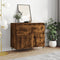 vidaXL - Dressoirs - 2 - st - 40x35x70 - cm - bewerkt - hout - gerookt - eikenkleurig
