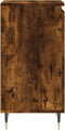 vidaXL - Dressoirs - 2 - st - 40x35x70 - cm - bewerkt - hout - gerookt - eikenkleurig