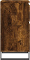 vidaXL - Dressoirs - 2 - st - 40x35x70 - cm - bewerkt - hout - gerookt - eikenkleurig