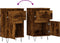 vidaXL - Dressoirs - 2 - st - 40x35x70 - cm - bewerkt - hout - gerookt - eikenkleurig