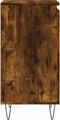 vidaXL - Dressoirs - 2 - st - 40x35x70 - cm - bewerkt - hout - gerookt - eikenkleurig