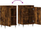 vidaXL - Dressoirs - 2 - st - 40x35x70 - cm - bewerkt - hout - gerookt - eikenkleurig