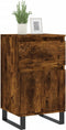 vidaXL - Dressoirs - 2 - st - 40x35x70 - cm - bewerkt - hout - gerookt - eikenkleurig