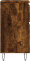 vidaXL - Dressoirs - 2 - st - 40x35x70 - cm - bewerkt - hout - gerookt - eikenkleurig