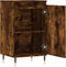 vidaXL - Dressoirs - 2 - st - 40x35x70 - cm - bewerkt - hout - gerookt - eikenkleurig