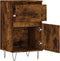 vidaXL - Dressoirs - 2 - st - 40x35x70 - cm - bewerkt - hout - gerookt - eikenkleurig