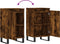 vidaXL - Dressoirs - 2 - st - 40x35x70 - cm - bewerkt - hout - gerookt - eikenkleurig