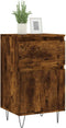 vidaXL - Dressoirs - 2 - st - 40x35x70 - cm - bewerkt - hout - gerookt - eikenkleurig