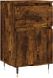 vidaXL - Dressoirs - 2 - st - 40x35x70 - cm - bewerkt - hout - gerookt - eikenkleurig