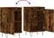 vidaXL - Dressoirs - 2 - st - 40x35x70 - cm - bewerkt - hout - gerookt - eikenkleurig