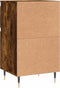 vidaXL - Dressoirs - 2 - st - 40x35x70 - cm - bewerkt - hout - gerookt - eikenkleurig