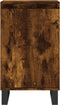 vidaXL - Dressoirs - 2 - st - 40x35x70 - cm - bewerkt - hout - gerookt - eikenkleurig
