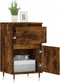 vidaXL - Dressoirs - 2 - st - 40x35x70 - cm - bewerkt - hout - gerookt - eikenkleurig